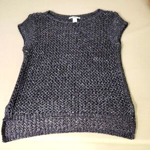 WHBM Silver And Black Sweater Size Small